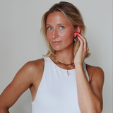 Crystal Drop Stud Earrings