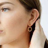 Glitz Ring Hoop Earrings