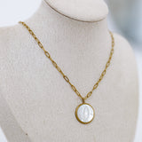 Mother Mary Pearl Necklace