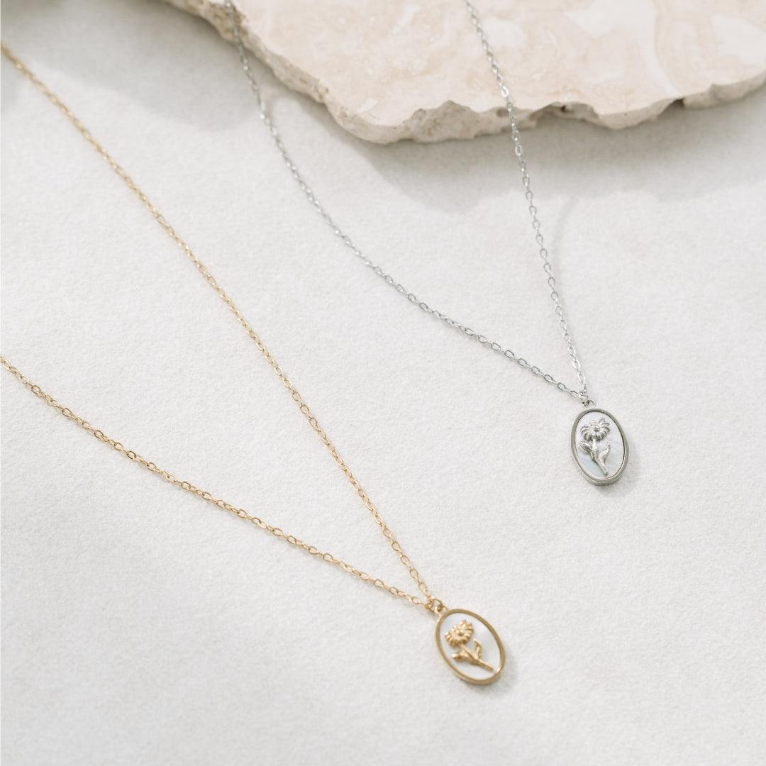Silver and gold little way laid out