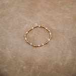 Gold and small pearls bracelet