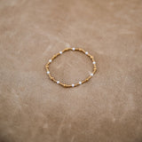 Gold and small pearls bracelet