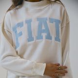 Fiat mockneck close-up on model