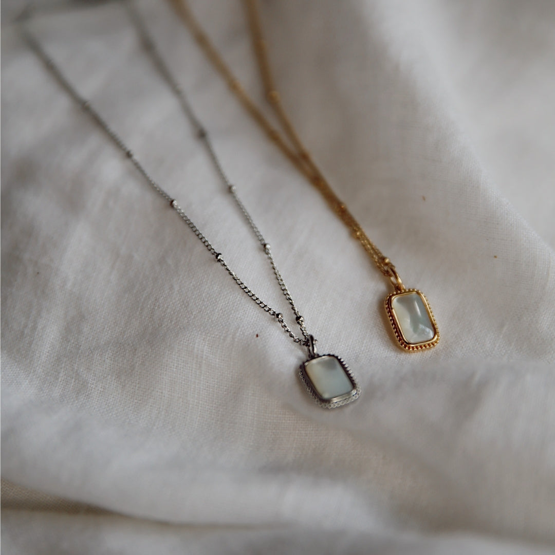 Silver and gold foundation necklaces