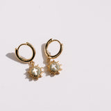 Gold huggies white background