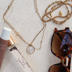 Mother mary laid out with accessories