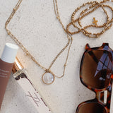 Mother mary laid out with accessories