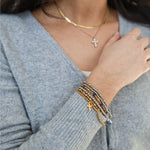 Chosen bracelet with gold and silver modeled