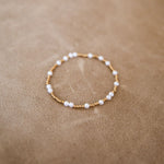 Gold and pearl bracelet