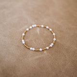 Gold and pearl bracelet