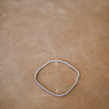 Regular sized silver beaded