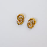 Glitz Ring Hoop Earrings