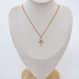 Sophia Pearl Cross Necklace